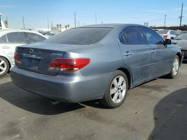 JTHBA30GX55126489 - 2005 LEXUS ES 330 GREEN photo 4