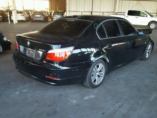 WBANU5C56AC366346 - 2010 BMW 528 I BLACK photo 4