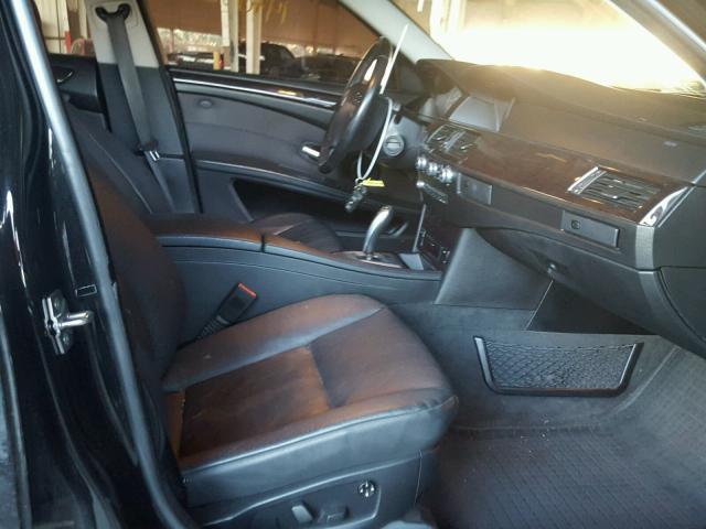 WBANU5C56AC366346 - 2010 BMW 528 I BLACK photo 5