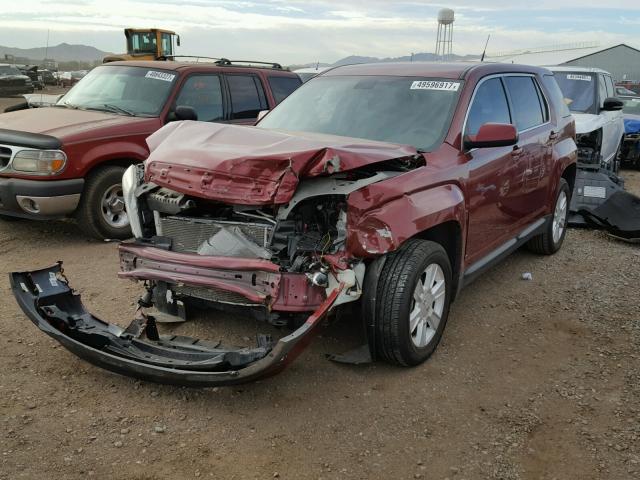 2CTALMEC1B6392880 - 2011 GMC TERRAIN SL RED photo 2