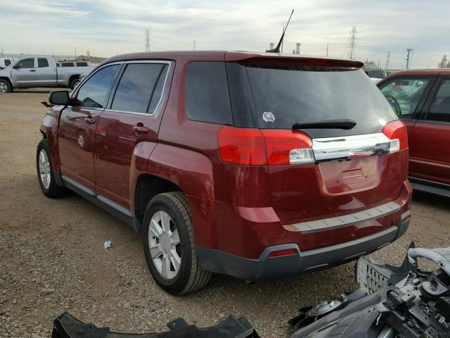 2CTALMEC1B6392880 - 2011 GMC TERRAIN SL RED photo 3