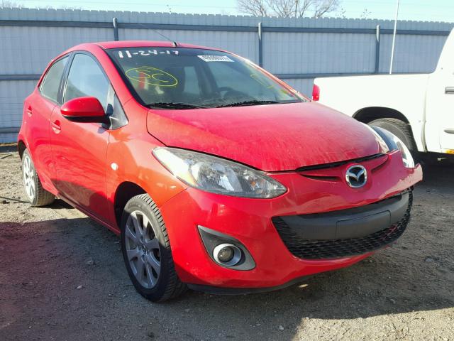 JM1DE1LY5D0158866 - 2013 MAZDA MAZDA2 RED photo 1