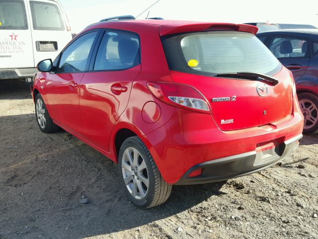 JM1DE1LY5D0158866 - 2013 MAZDA MAZDA2 RED photo 3