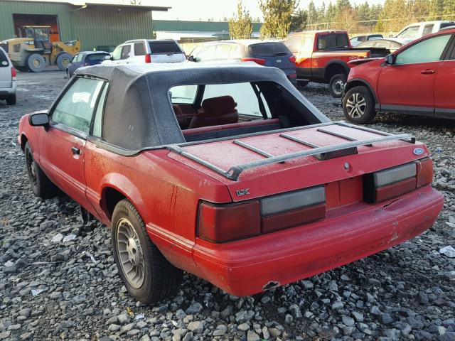 1FACP44M0NF165733 - 1992 FORD MUSTANG LX RED photo 3