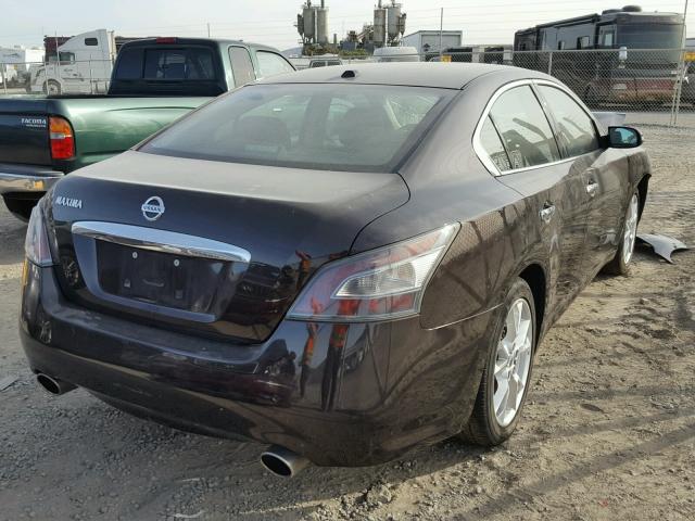 1N4AA5AP9EC431779 - 2014 NISSAN MAXIMA S MAROON photo 4