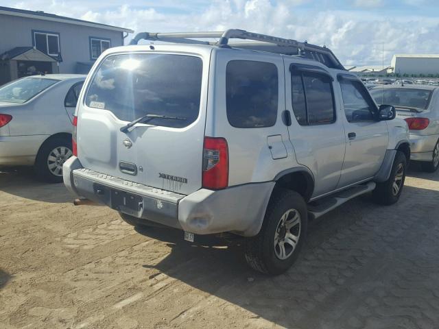 5N1ED28T2YC536202 - 2000 NISSAN XTERRA XE GRAY photo 4