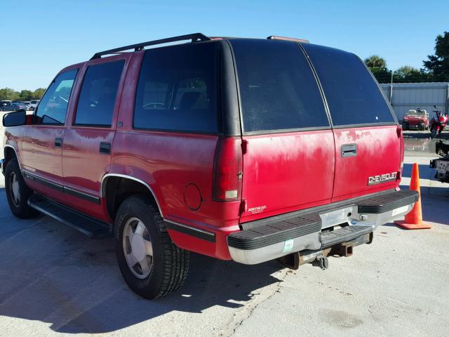 1GNEK13R1VJ424103 - 1997 CHEVROLET TAHOE K150 RED photo 3