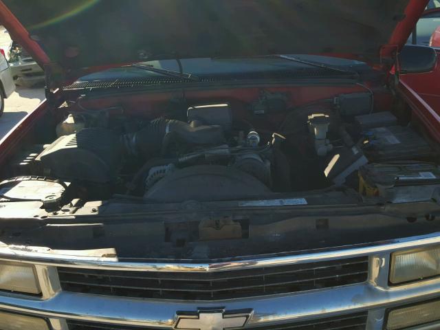 1GNEK13R1VJ424103 - 1997 CHEVROLET TAHOE K150 RED photo 7