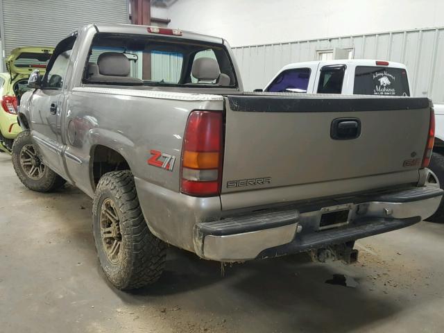 1GTEK14T2XZ513993 - 1999 GMC NEW SIERRA GRAY photo 3