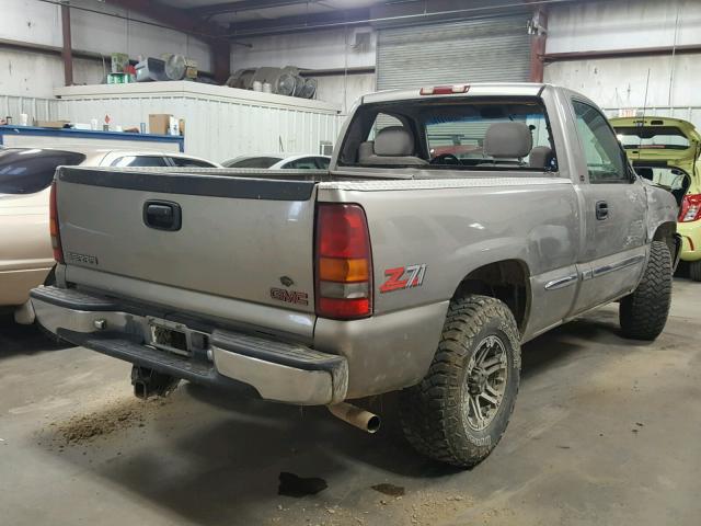 1GTEK14T2XZ513993 - 1999 GMC NEW SIERRA GRAY photo 4