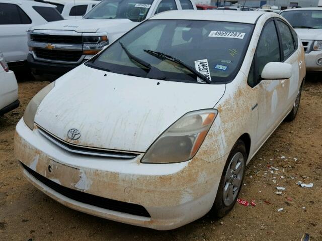 JTDKB20U993517701 - 2009 TOYOTA PRIUS WHITE photo 2