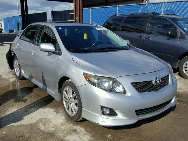 2T1BU4EE6AC275503 - 2010 TOYOTA COROLLA BA SILVER photo 1