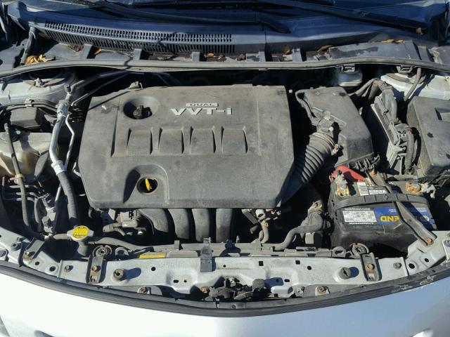 2T1BU4EE6AC275503 - 2010 TOYOTA COROLLA BA SILVER photo 7