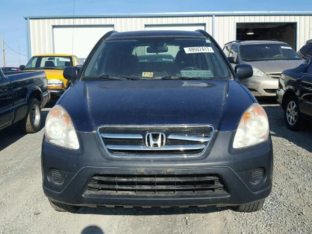 SHSRD78525U325772 - 2005 HONDA CR-V LX BLUE photo 9