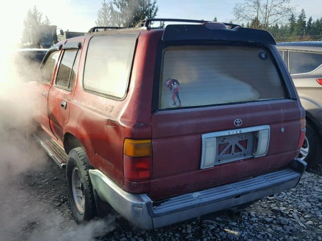 JT3VN39W6S8074323 - 1995 TOYOTA 4RUNNER VN BURGUNDY photo 3