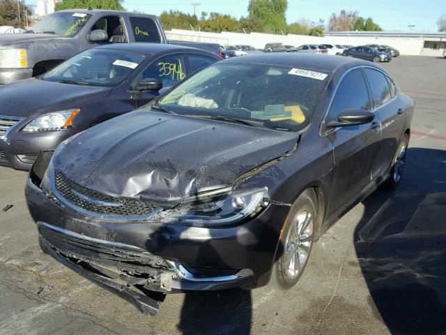 1C3CCCAGXFN759885 - 2015 CHRYSLER 200 LIMITE GRAY photo 2