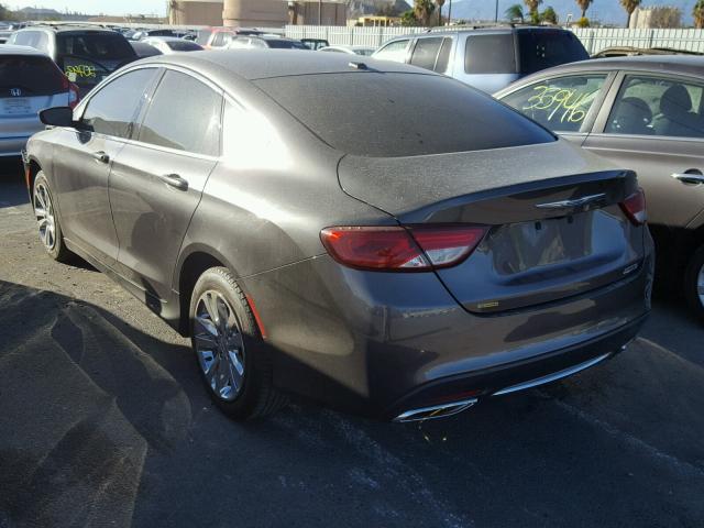 1C3CCCAGXFN759885 - 2015 CHRYSLER 200 LIMITE GRAY photo 3