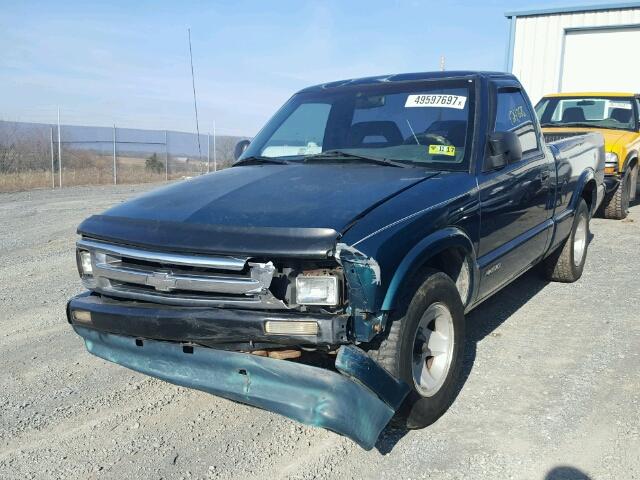 1GCCS1446VK122786 - 1997 CHEVROLET S TRUCK S1 GREEN photo 2