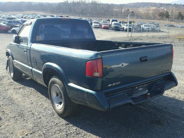 1GCCS1446VK122786 - 1997 CHEVROLET S TRUCK S1 GREEN photo 3