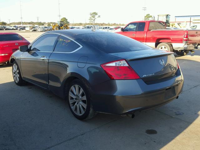 1HGCS22829A007336 - 2009 HONDA ACCORD EXL GRAY photo 3