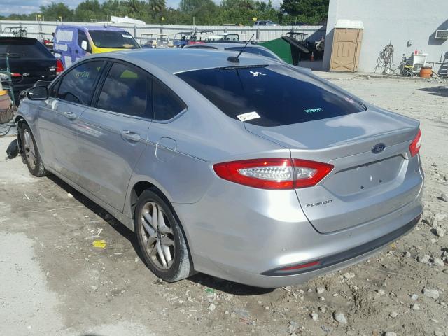 3FA6P0H71DR233145 - 2013 FORD FUSION SE SILVER photo 3