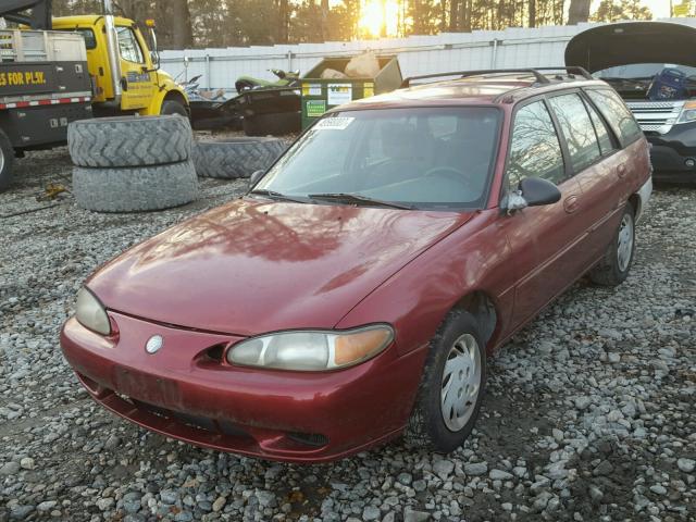 3MELM15P1VR602103 - 1997 MERCURY TRACER LS RED photo 2