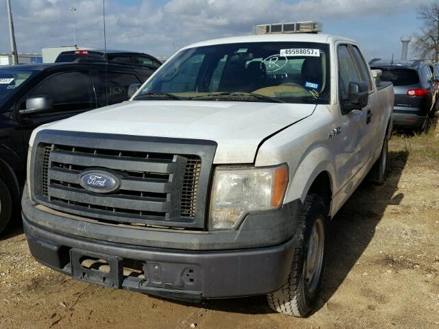 1FTEX1CW5AKB68701 - 2010 FORD F150 SUPER WHITE photo 2