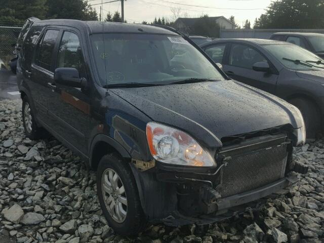 JHLRD78895C815241 - 2005 HONDA CR-V EX BLACK photo 1