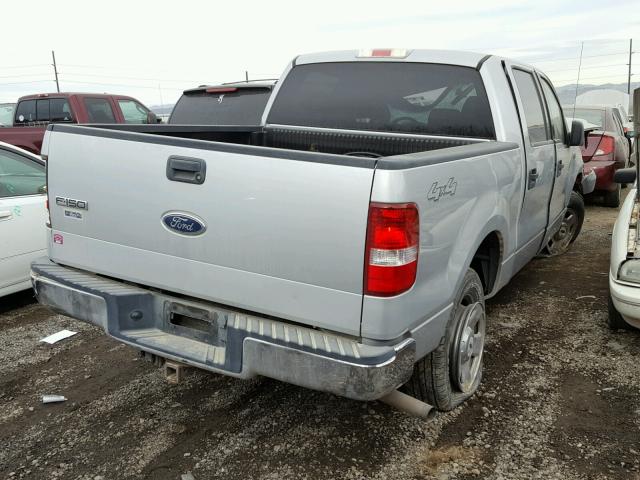 1FTPW14554KB47966 - 2004 FORD F150 SUPER SILVER photo 4