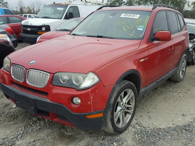 WBXPC93467WF02016 - 2007 BMW X3 3.0SI RED photo 2