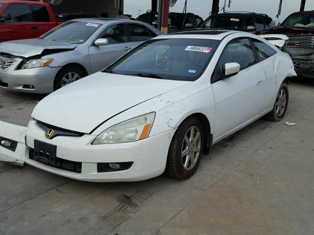 1HGCM82643A036890 - 2003 HONDA ACCORD EX WHITE photo 2