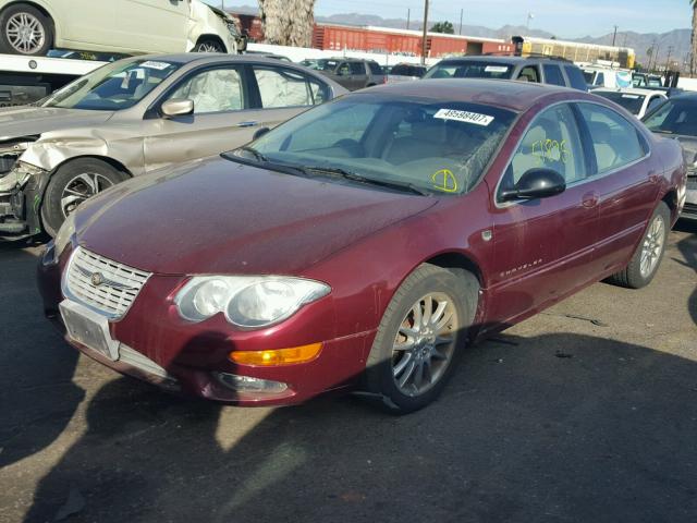 2C3AE66G21H586604 - 2001 CHRYSLER 300M RED photo 2