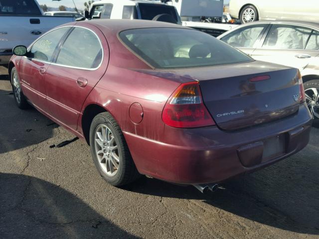 2C3AE66G21H586604 - 2001 CHRYSLER 300M RED photo 3