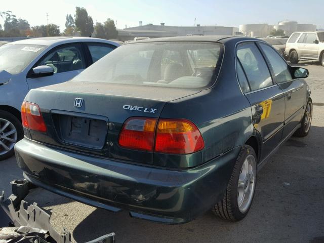 2HGEJ6673XH536992 - 1999 HONDA CIVIC LX GREEN photo 4