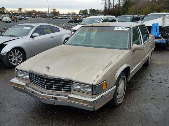 1G6CB53B4N4273785 - 1992 CADILLAC FLEETWOOD GOLD photo 2