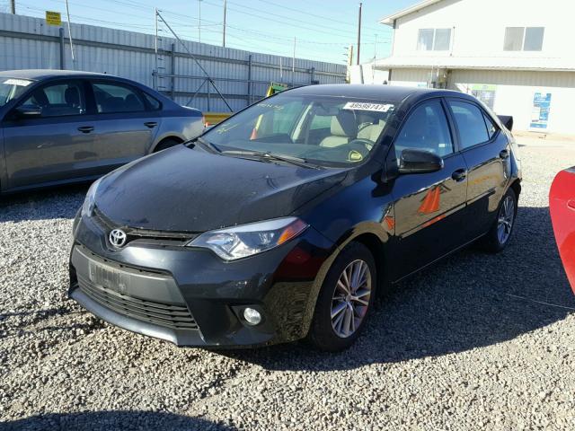 5YFBURHEXEP157713 - 2014 TOYOTA COROLLA L BLACK photo 2