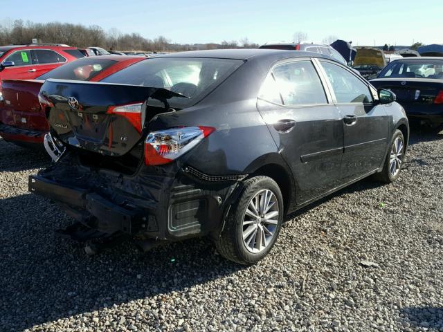 5YFBURHEXEP157713 - 2014 TOYOTA COROLLA L BLACK photo 4