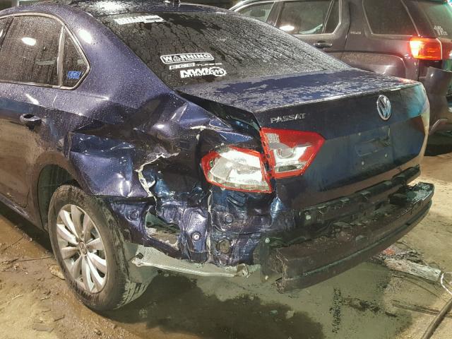 1VWAS7A31EC096059 - 2014 VOLKSWAGEN PASSAT S ლურჯი ფოტო 9