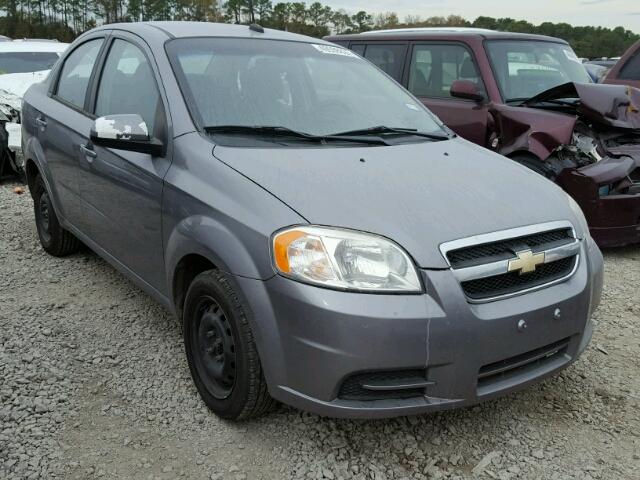 KL1TD5DE4AB130865 - 2010 CHEVROLET AVEO LS GRAY photo 1