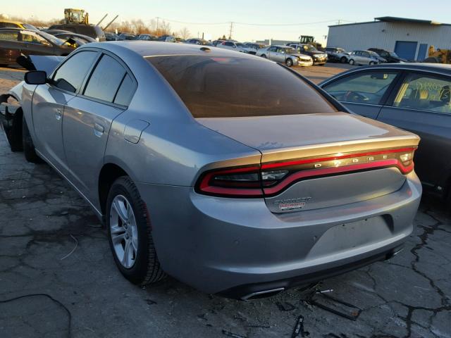 2C3CDXBG5GH140642 - 2016 DODGE CHARGER SE SILVER photo 3