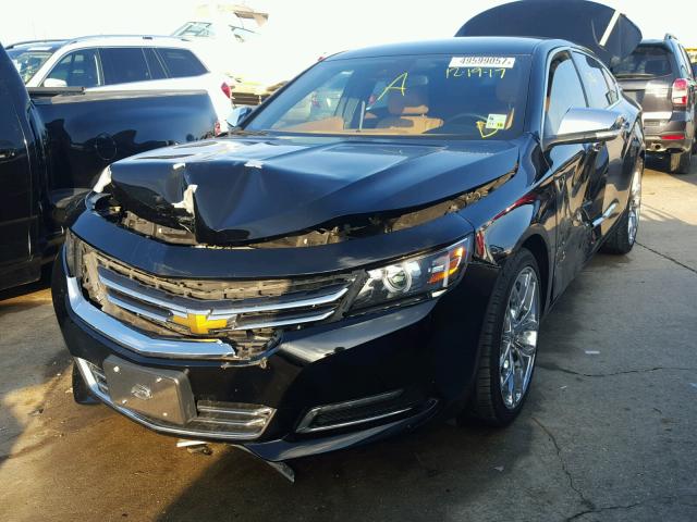 2G1145SL8E9250315 - 2014 CHEVROLET IMPALA LTZ BLACK photo 2