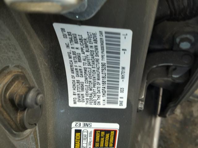 1HGFA16818L075280 - 2008 HONDA CIVIC EX ყავისფერი ფოტო 10