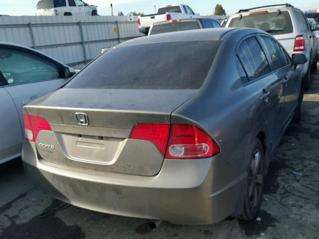 1HGFA16818L075280 - 2008 HONDA CIVIC EX BROWN photo 4