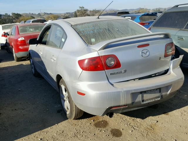 JM1BK12F851263431 - 2005 MAZDA 3 I SILVER photo 3