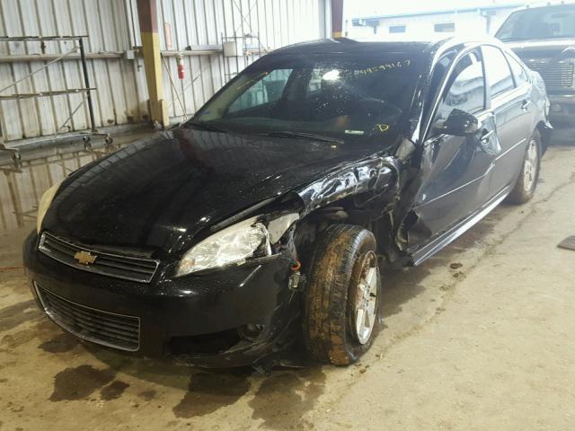 2G1WG5EK6B1276499 - 2011 CHEVROLET IMPALA LT BLACK photo 2