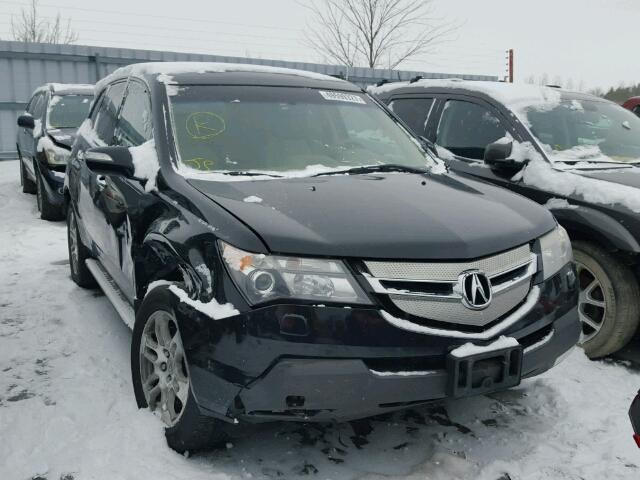 2HNYD28548H003827 - 2008 ACURA MDX SPORT BLACK photo 1