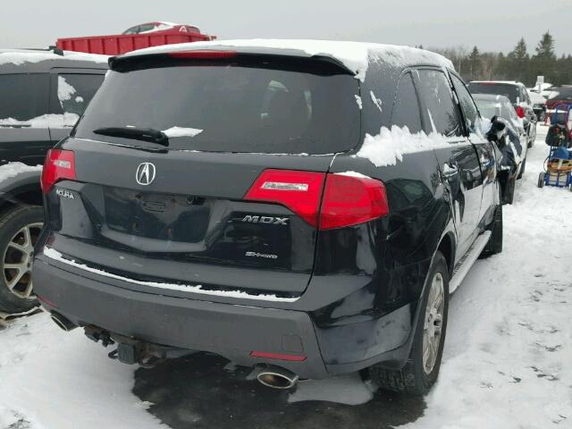 2HNYD28548H003827 - 2008 ACURA MDX SPORT BLACK photo 4