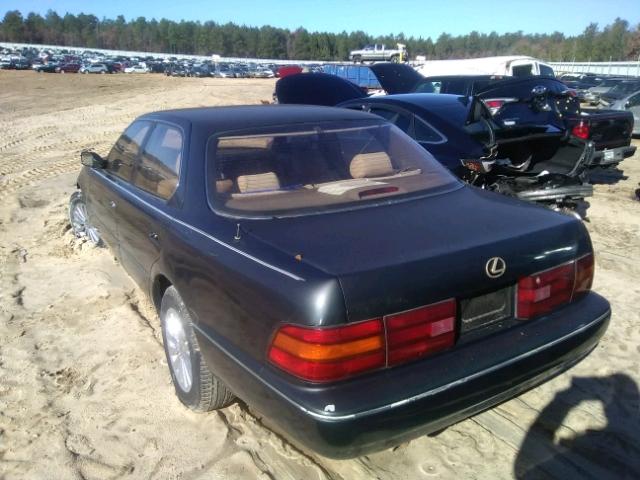 JT8UF11E2N0138290 - 1992 LEXUS LS 400 GREEN photo 3