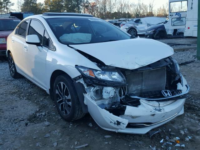 19XFB2F98DE028857 - 2013 HONDA CIVIC EXL WHITE photo 1