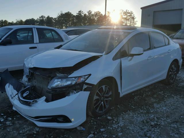 19XFB2F98DE028857 - 2013 HONDA CIVIC EXL Biały zdjęcie 2